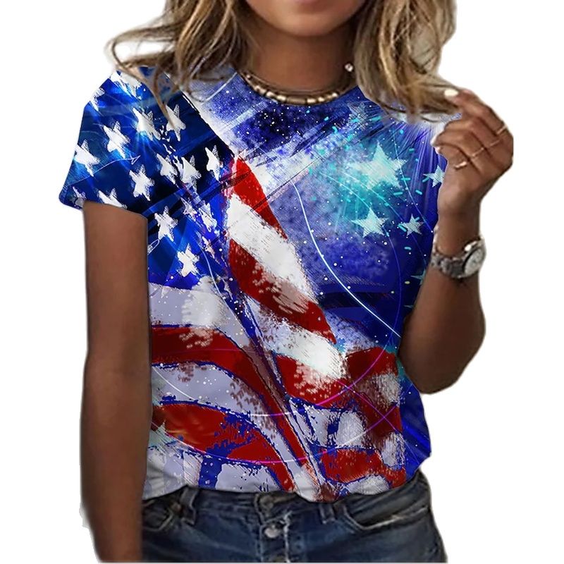 American flag striped 3D T Shirt