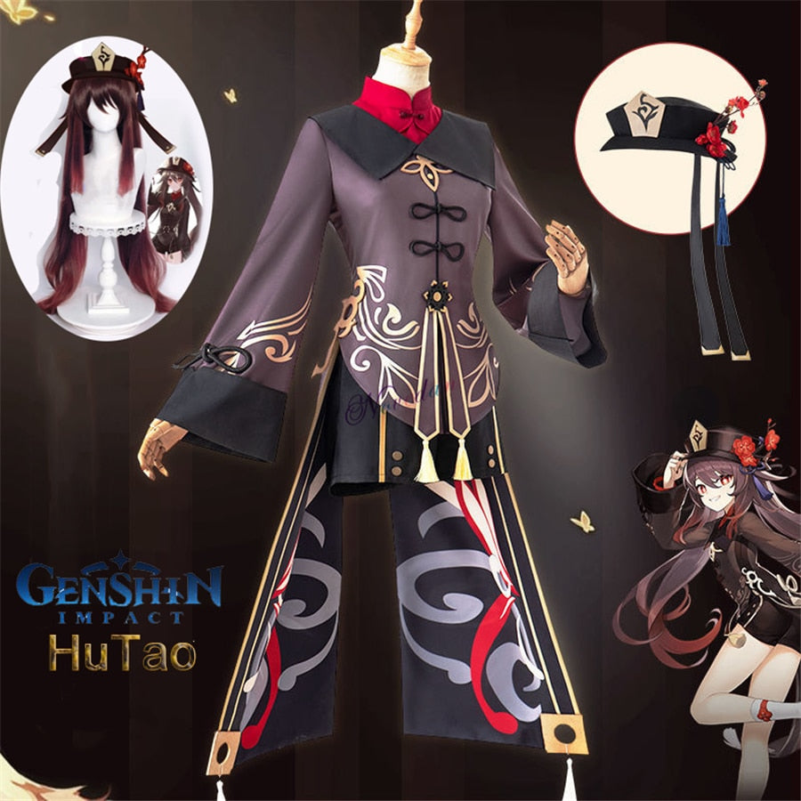 This is a Genshin Impact Hutao Cosplay Costume