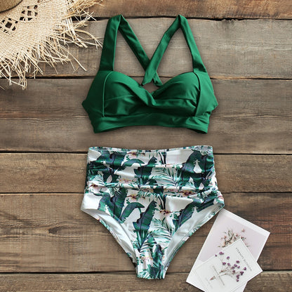 High Waist Halter Swimwear