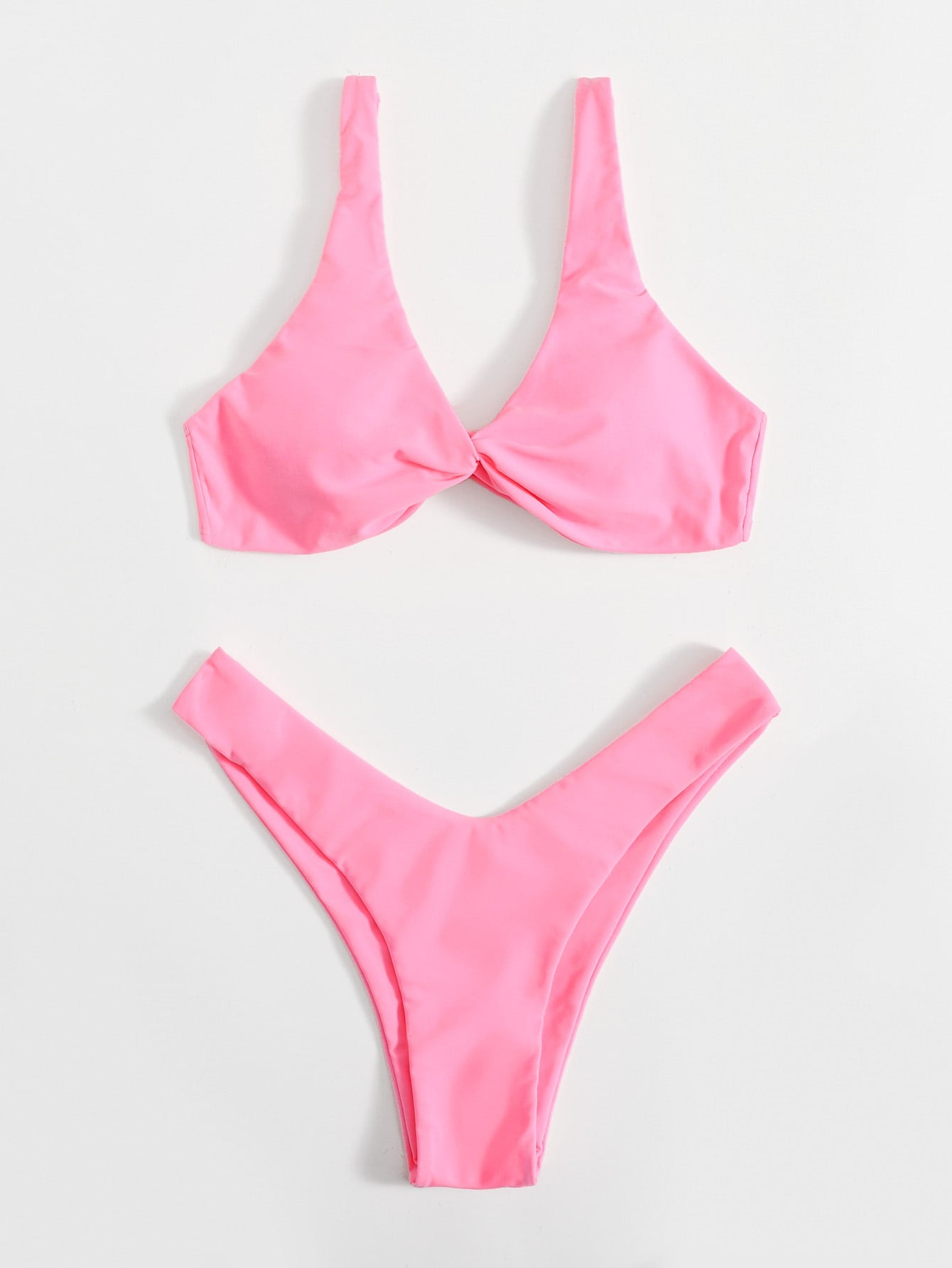 Solid Tie Sexy Bikini
