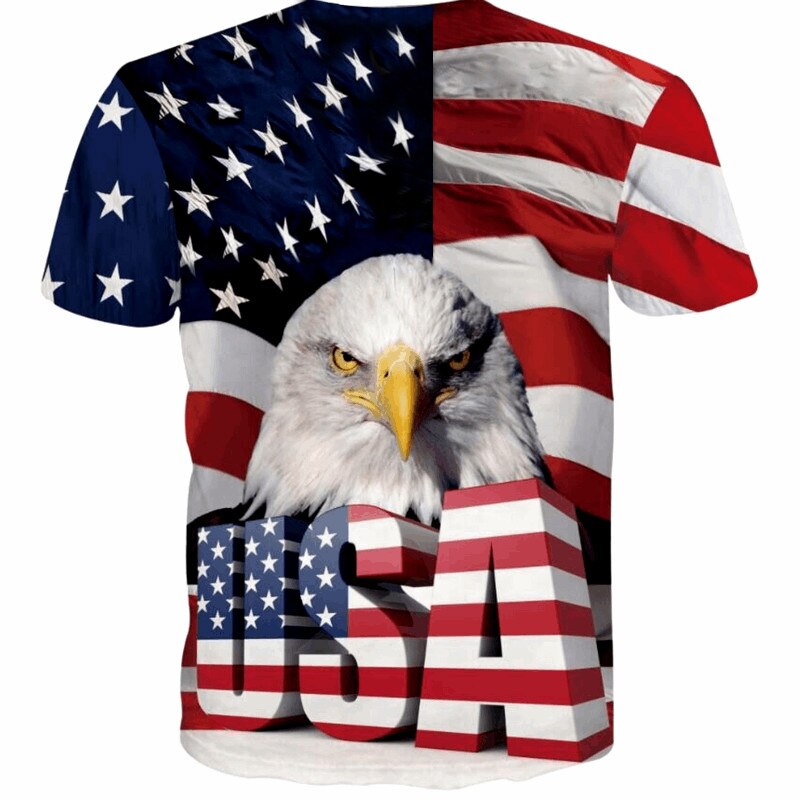 USA Flag Stripes and Stars T-shirt