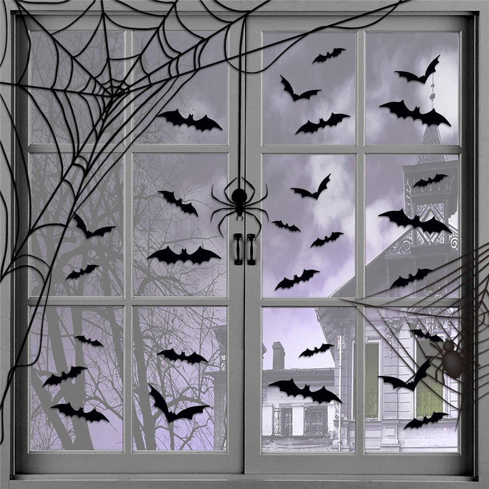 This is a 3D Black PVC Bat Halloween Party  Props