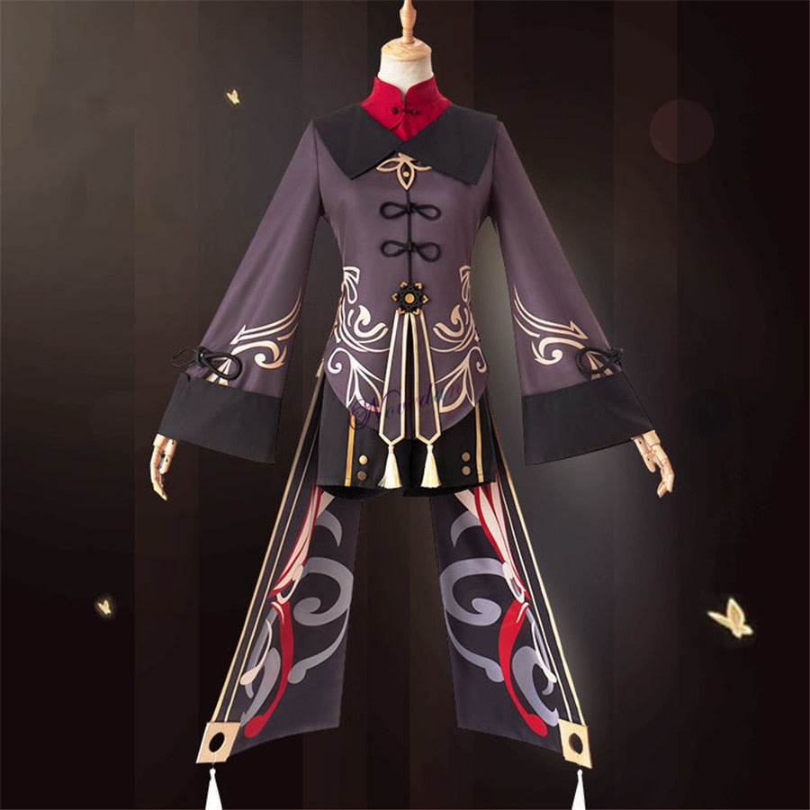 This is a Genshin Impact Hutao Cosplay Costume