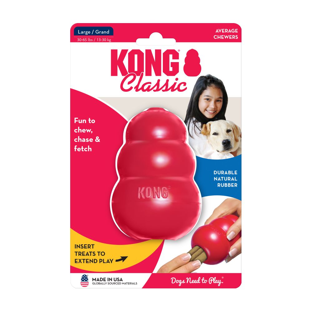 This is a L-Size KONG Classic Dog Chewable Toy