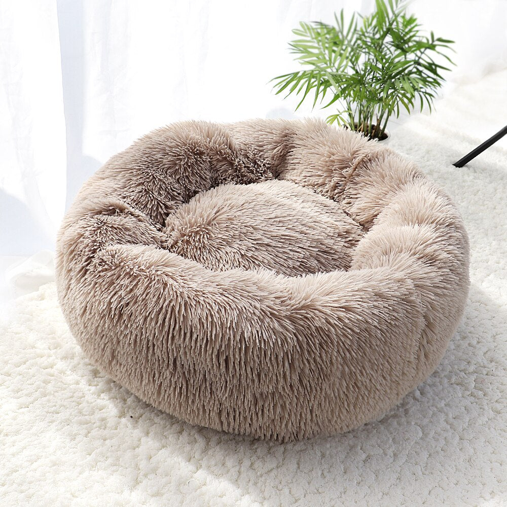 This is a Super Soft Calming Plush Dog Bed