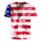 USA Flag Stripes and Stars T-shirt