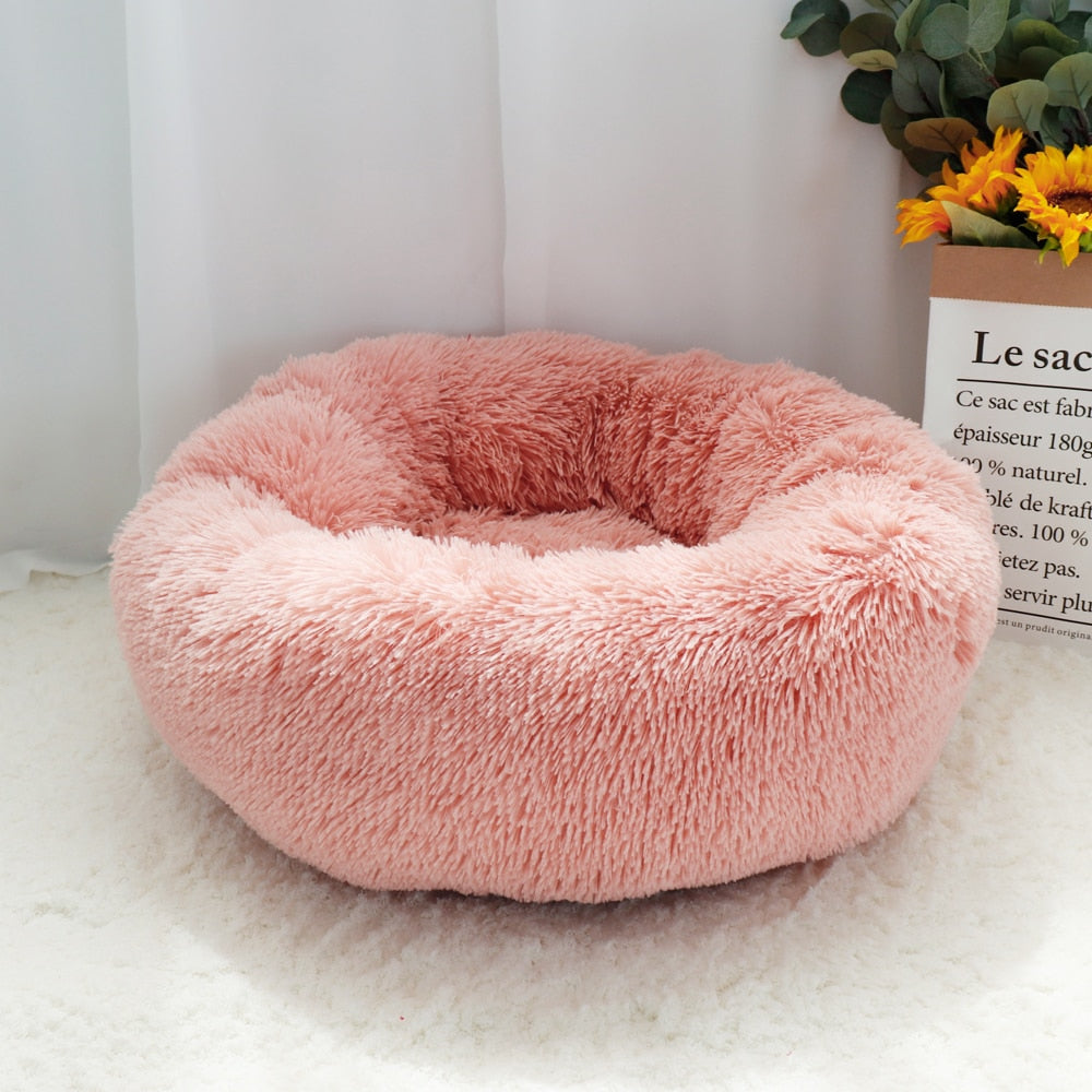 This is a Super Soft Calming Plush Dog Bed