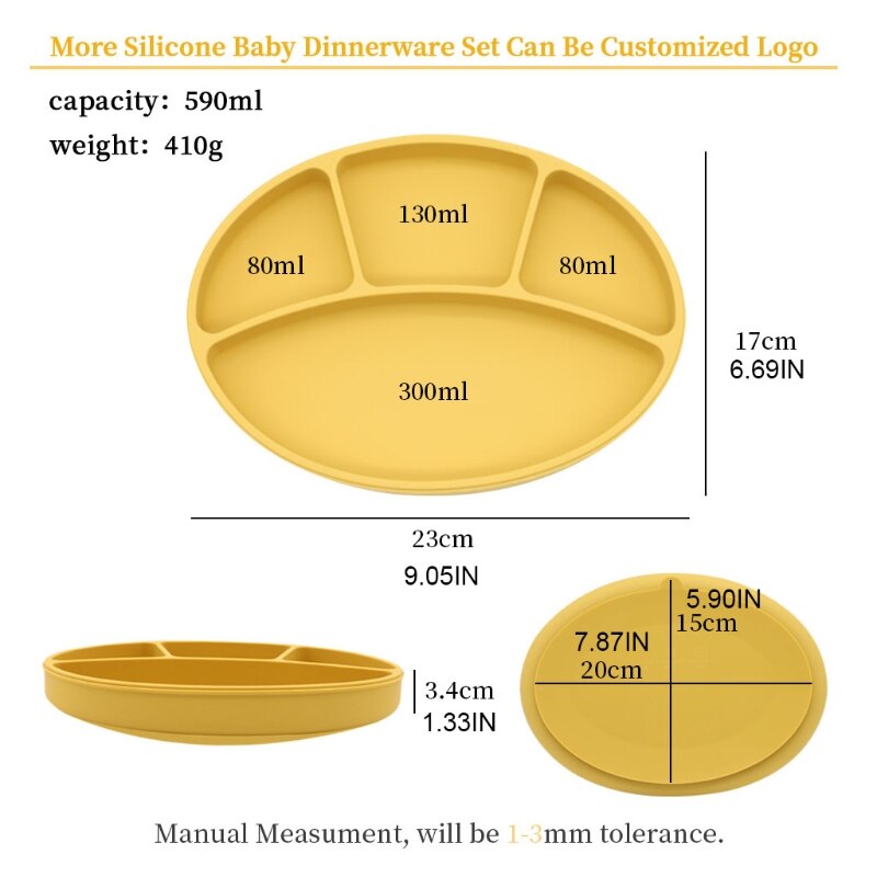 This is a  Baby Suction Cup Bowl Divided Dinner Plate