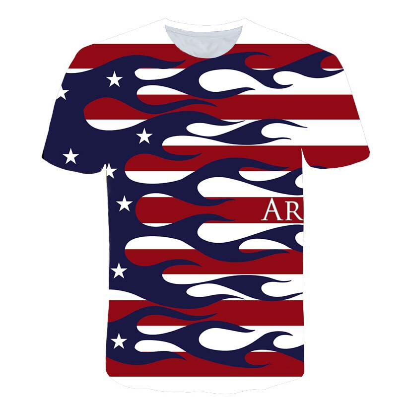 USA Flag Stripes and Stars T-shirt