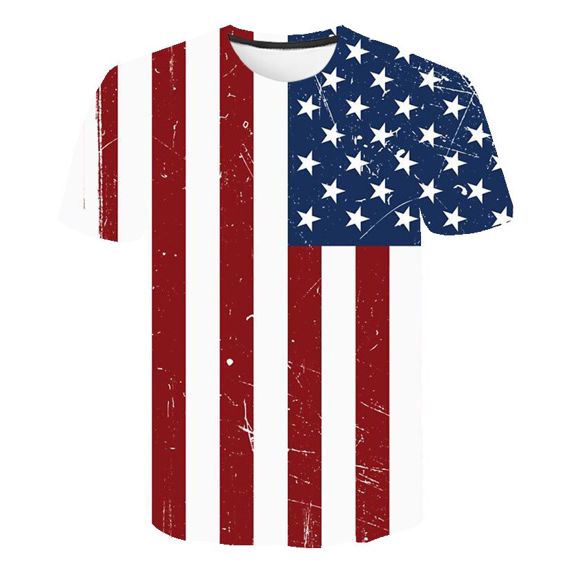 USA Flag Stripes and Stars T-shirt