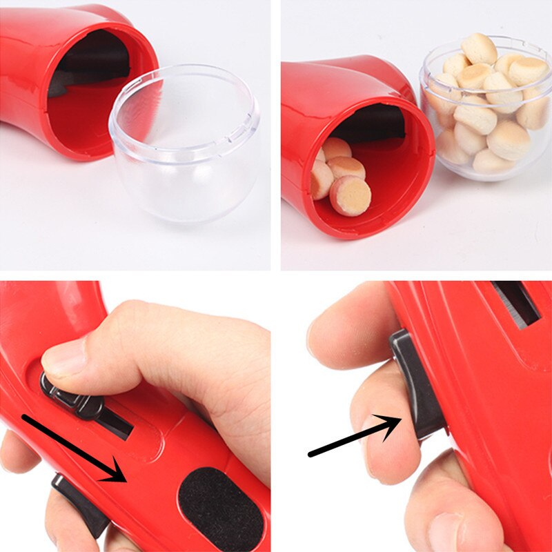 This is a Catapult pet treat launcher dog toy