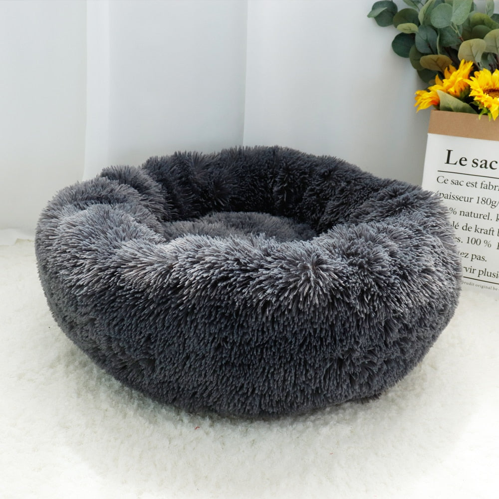 This is a Super Soft Calming Plush Dog Bed