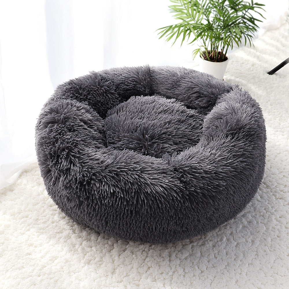 This is a Super Soft Calming Plush Dog Bed