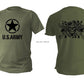 Green Olive Military Usa Army Soldier T Shirt