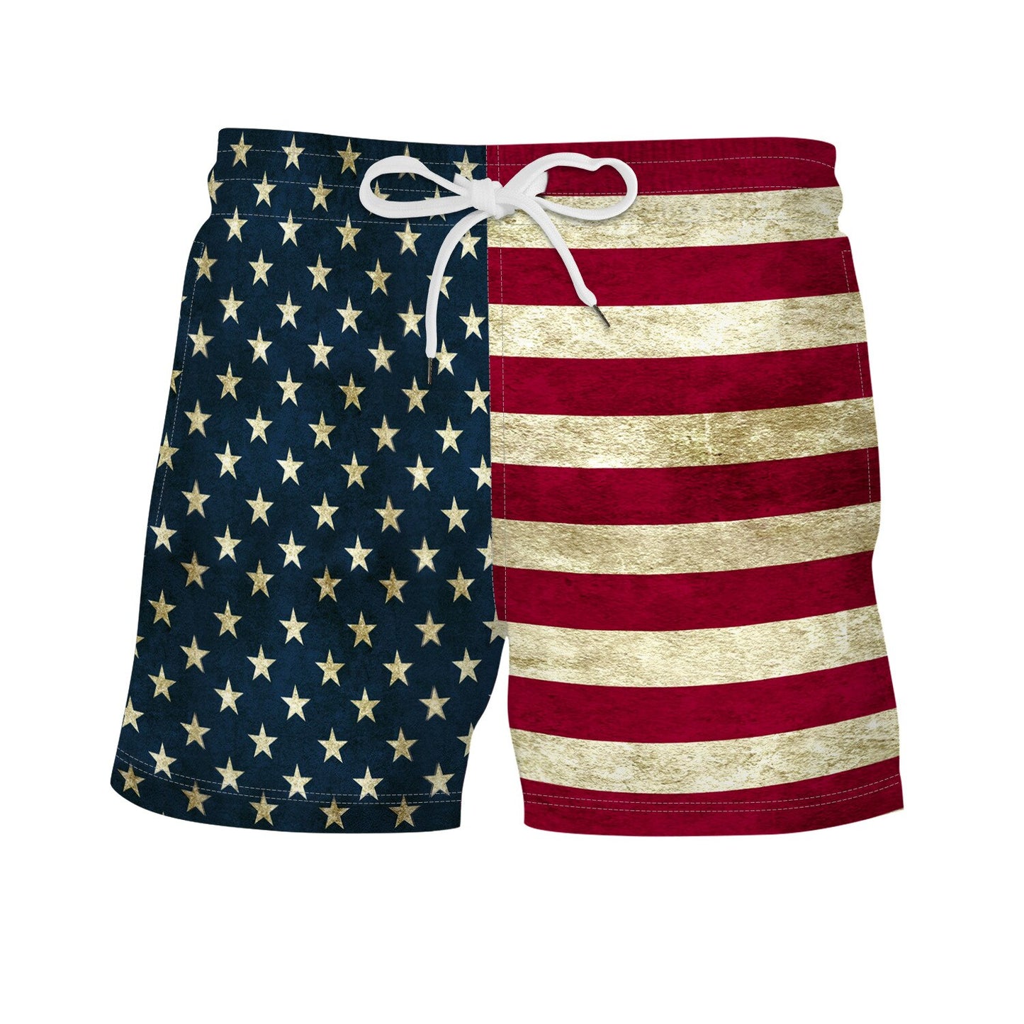 USA Flag Printed Board Shorts