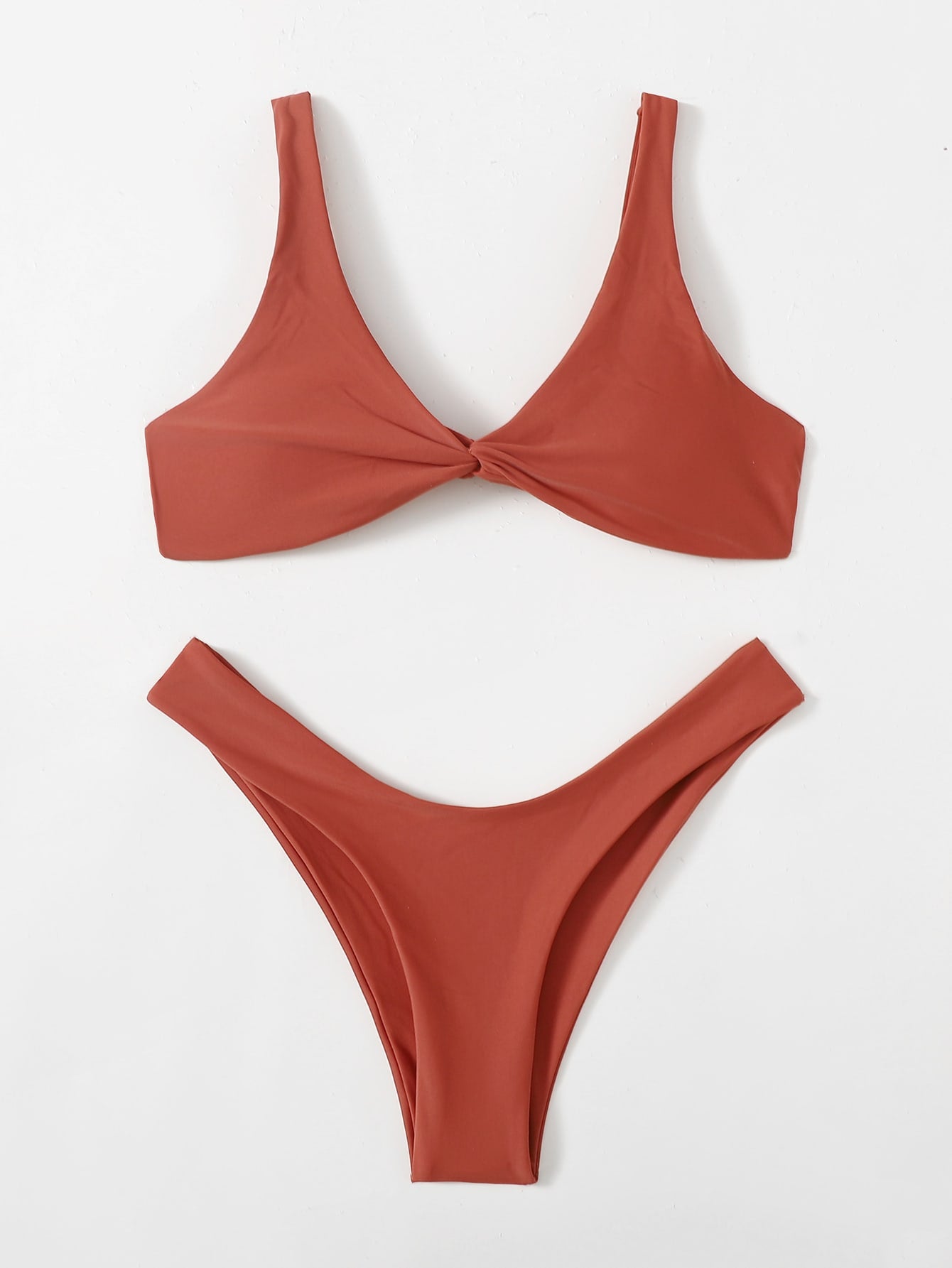 Solid Tie Sexy Bikini