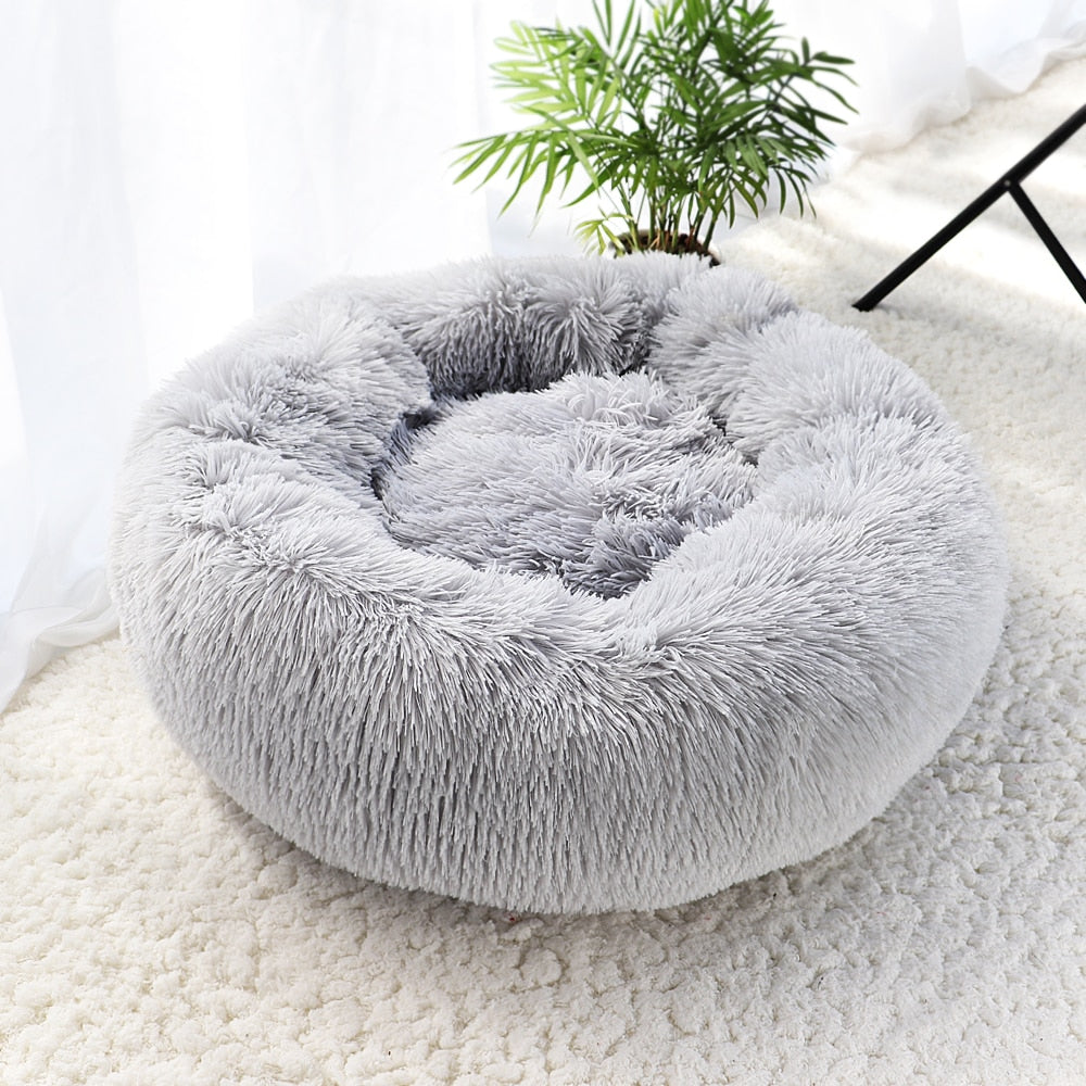 This is a Super Soft Calming Plush Dog Bed