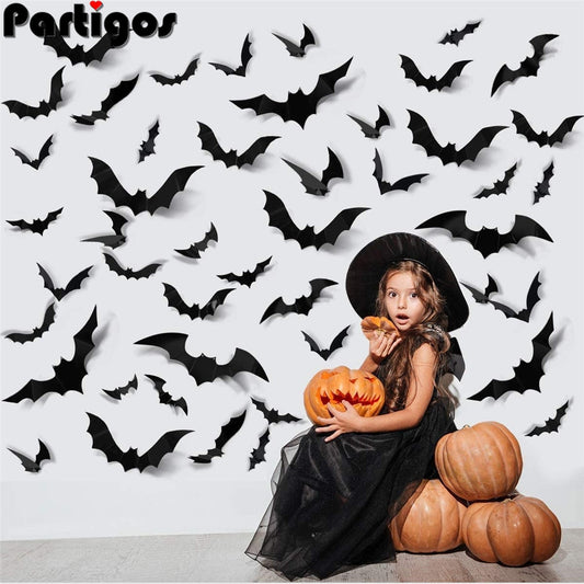 This is a 3D Black PVC Bat Halloween Party  Props