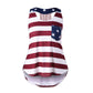 American Flag Print Shirt Sleeveless Tops