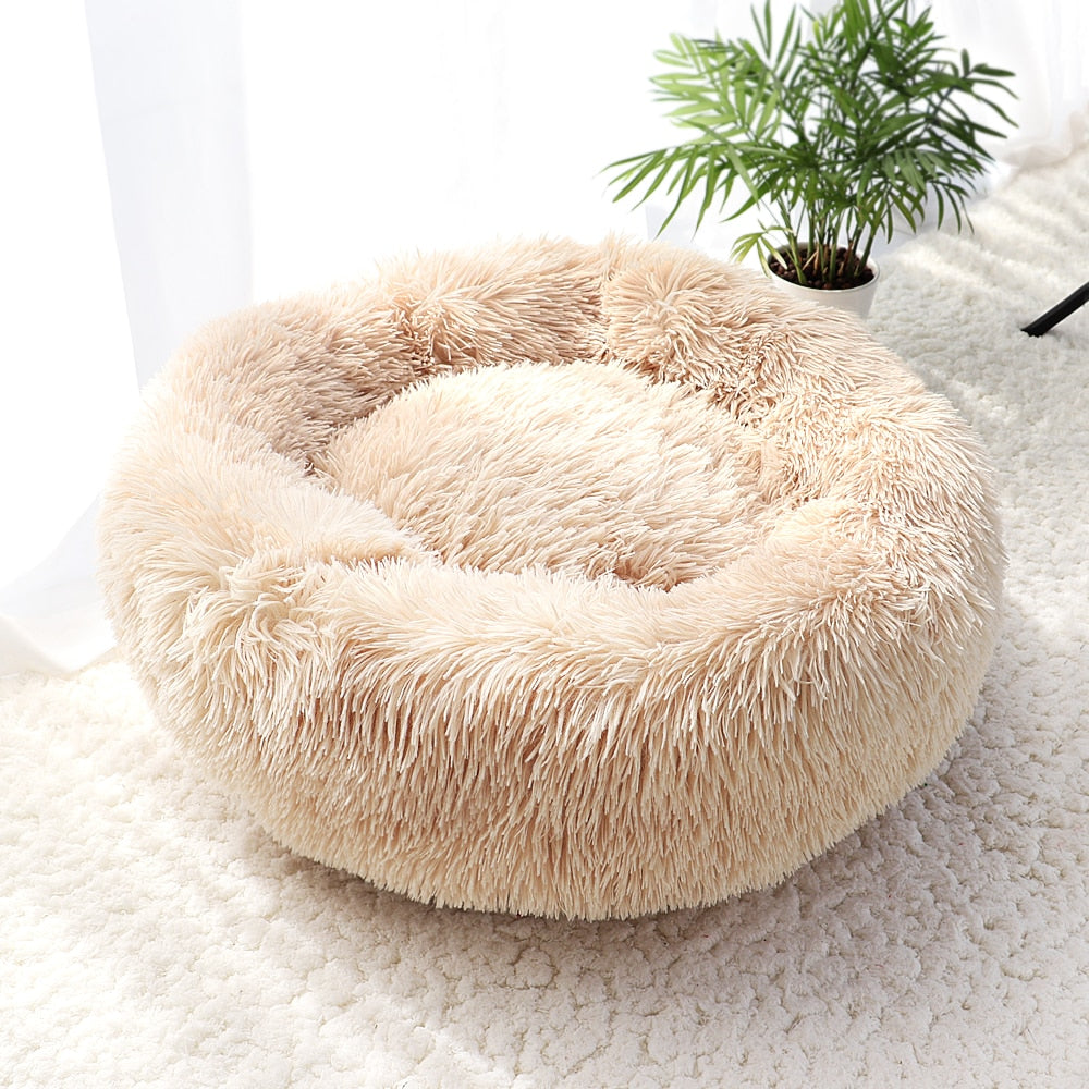 This is a Super Soft Calming Plush Dog Bed