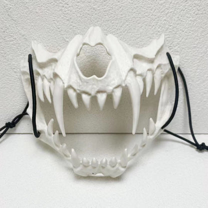 This is a Dragon God Skeleton Half Face Mask