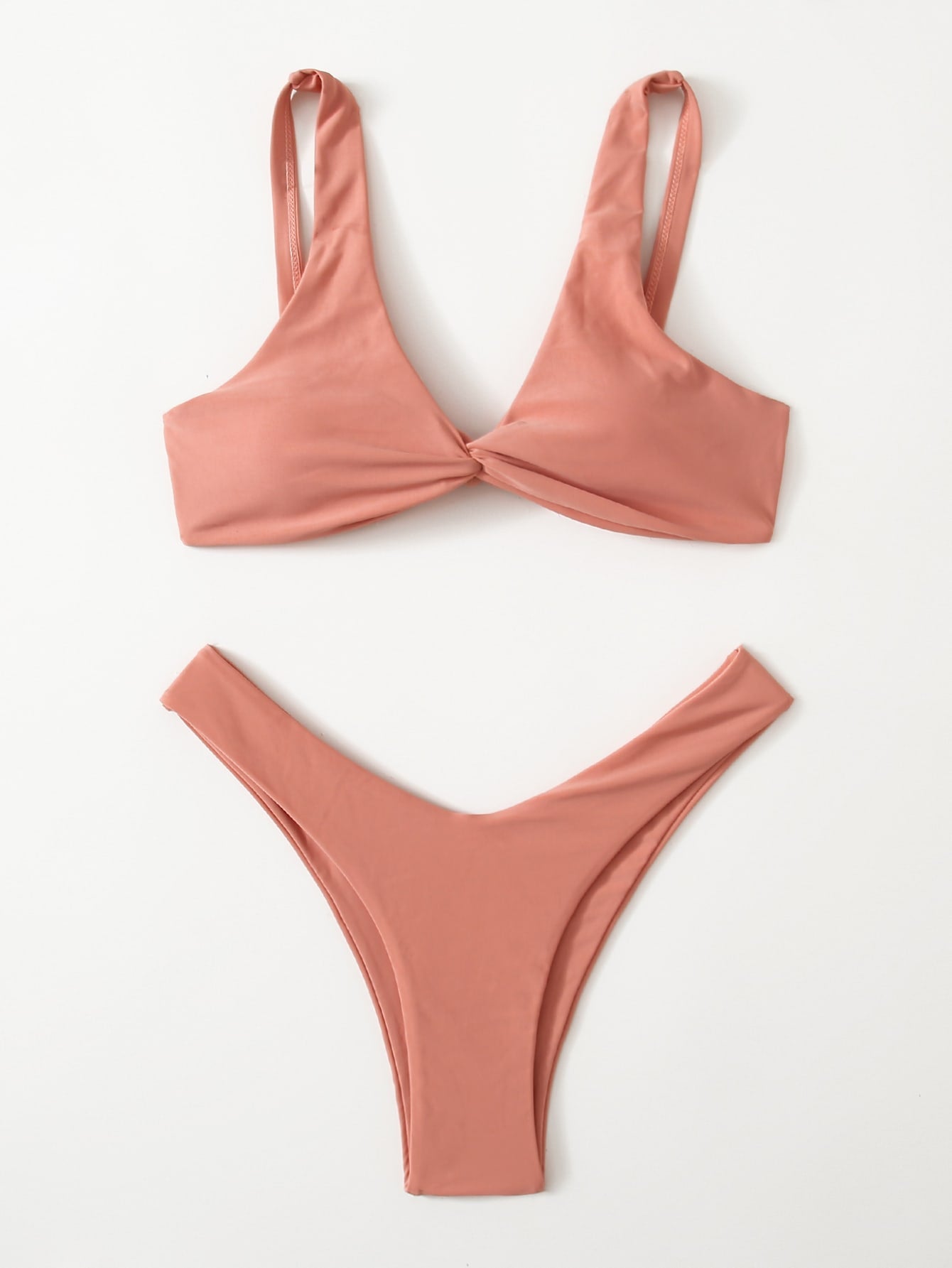 Solid Tie Sexy Bikini