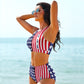 USA American Flag Bikini Swimsuit