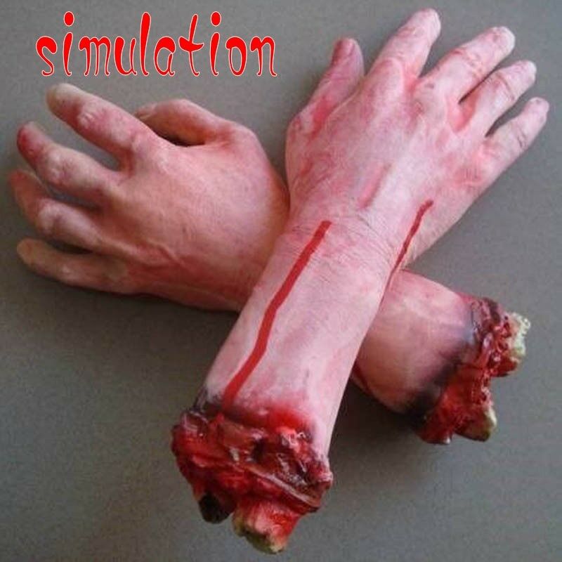 This is a Life like Scary Arm Hand Cut Off