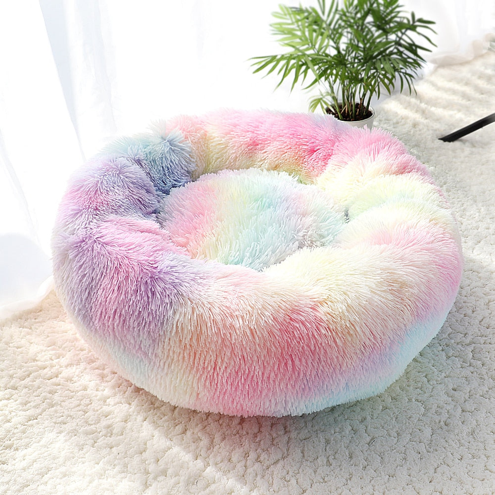 This is a Super Soft Calming Plush Dog Bed