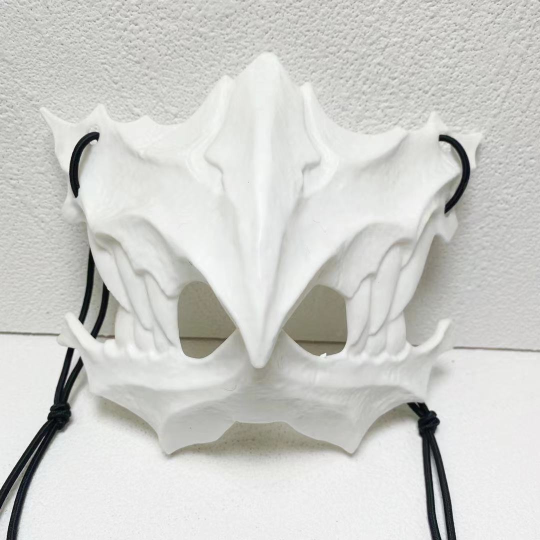 This is a Dragon God Skeleton Half Face Mask