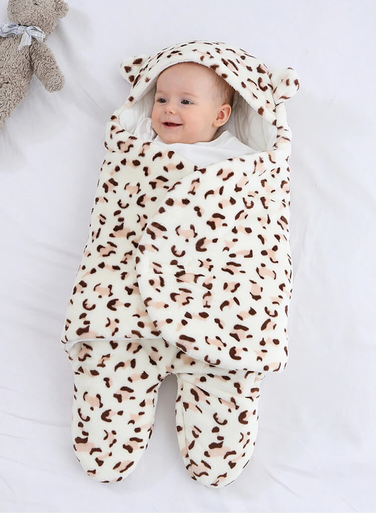 This is a BABY LEOPARD BLANKET